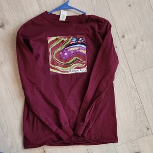 Kids Maroon Long Sleeve Shirt